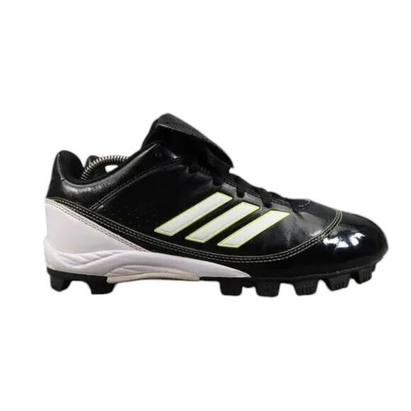 Adidas Shoes Womens 9 Cleats Softball Athletic Sport Active Lace Up Black Green - Picture 1 of 16